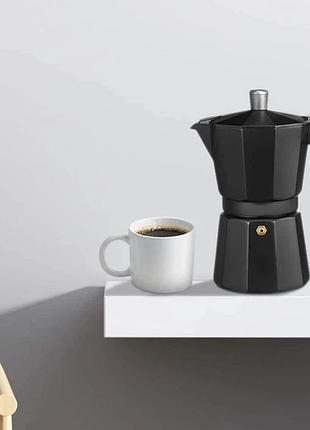 Кафеварка гейзерная a plus, 9 чашок, black 3083