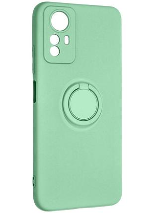 Чехол fiji holder ring для xiaomi redmi note 12s бампер с кольцом подставкой green
