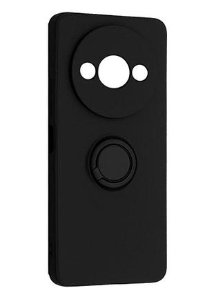 Чехол fiji holder ring для xiaomi redmi a3x бампер с кольцом подставкой black