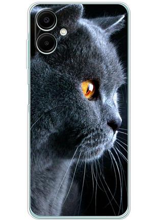 Чехол силиконовый с картинкой на samsung galaxy a07 (a075) (британский кот)