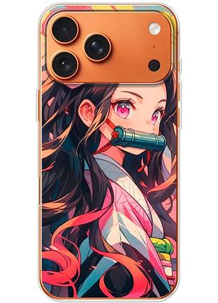 Чехол силиконовый с картинкой на iphone 17 pro max (аниме, anime)