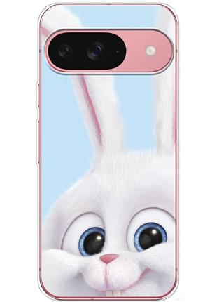 Чохол силіконовий з картинкою на google pixel 10 (кролик сніжок)