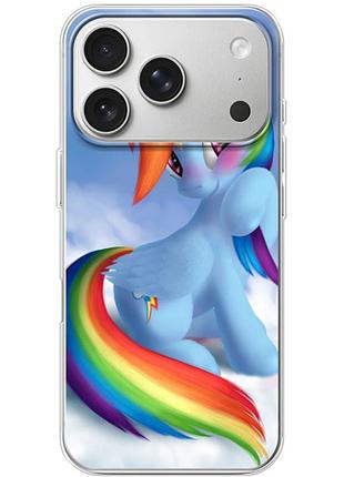 Чехол силиконовый с картинкой на iphone 17 pro (литл пони, my little pony)