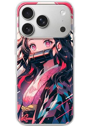 Чехол силиконовый с картинкой на iphone 17 pro (аниме, anime)