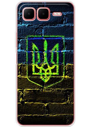Чохол силіконовий з картинкою на infinix smart 10 plus (патріотичний, герб україни)