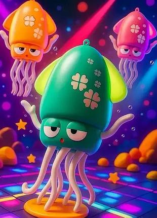Интерактивная детская игрушка танцующий осьминог интерактивный бегущий кальмар 158-21c