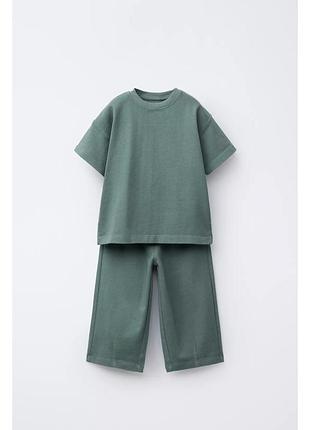 Костюм футболка штани wide zara 5(110)