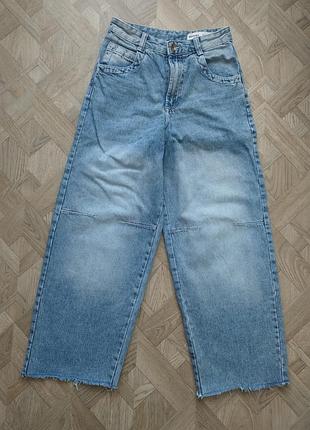 Широкие джинсы синие от bershka
