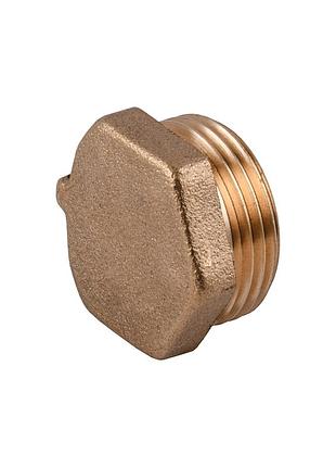 Заглушка 3/4″н латунная под пломбу lc402p optimum
