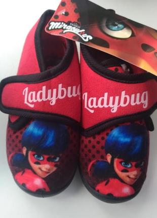 Тапки на липучке леди баг дисней р.23,24,25