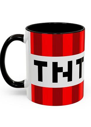 Чашка з принтом "тнт" 330мл чорний