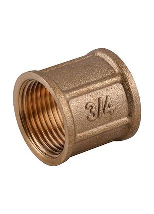Муфта 3/4″вв латунная lm441s optimum