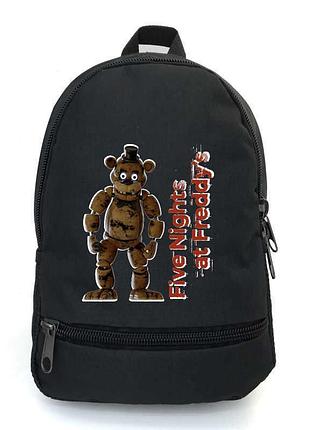 Рюкзак big фнаф аниматроники 5 ночей с фредди school bag (fnaf-010) черный (43 х 30 х 17 см)