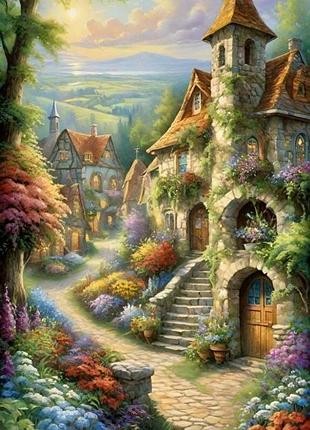 Алмазная мозаика colorart 30x50 лето + голограммные алмазики tp917
