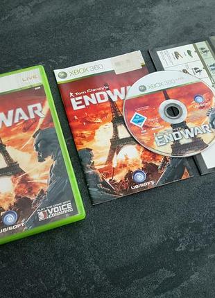 Диск tom clancy`s endwar (xbox 360)
