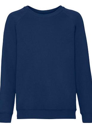 Дитячий утеплений реглан на флісі темно-синій | розміри 104-164 см | опт і різниця 164