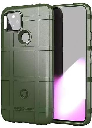 Противоударный чехол rugged shield для google pixel 5a хаки