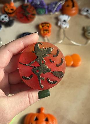 Ведьма на метле. хэллоуин. helloween. сувенирное мыло.