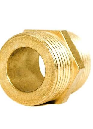 Ниппель 1/2″нн латунный под прокладку ln332g optimum