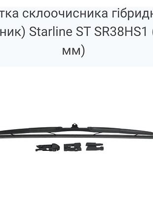 Дворник стеклоочистителя гибридный 380мм, starline