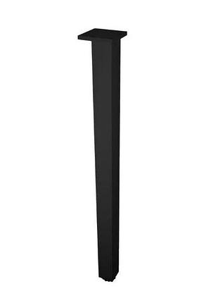 Нога мебельная квадратная 60x60 h710mm алюминий c-35 чёрная (tb04.1631.07.689)