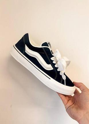 Vans knu skool black white 3