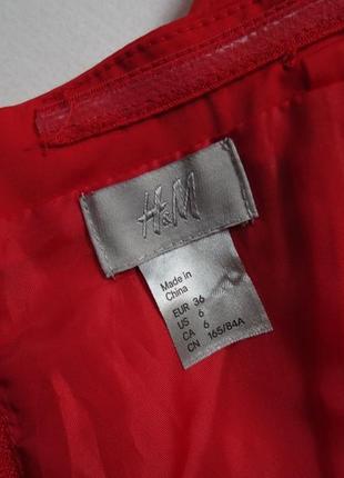 Красное платье бюстье по фигуре от h&m 3