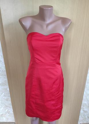 Красное платье бюстье по фигуре от h&m4 фото