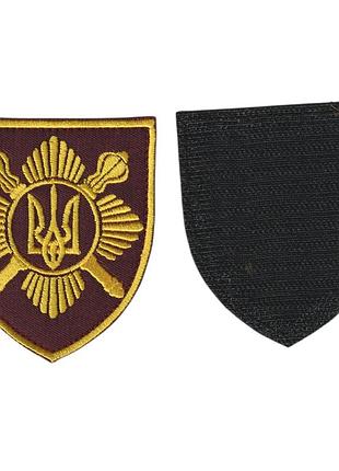 Шеврон военный / армейский,отдельный президентский полк( украина), бордо, 8 см * 7 см