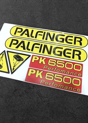 Наклейки на palfinger pk 6500 perfomance палфингер автокран кран манипулятор crane