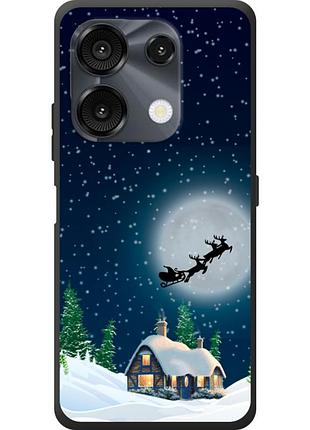 Чехол силиконовый с картинкой на umidigi g9 (новогодний)