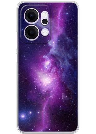 Чохол силіконовий з картинкою на oppo reno 14 (космос)