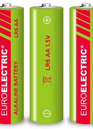 Батарейки щелочные euroelectric aa 3 шт.