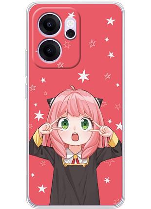 Чехол силиконовый с картинкой на oppo reno 14 fs (аниме, anime)
