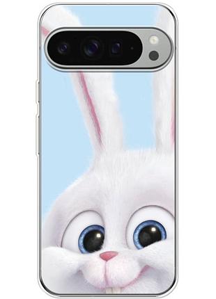Чохол силіконовий з картинкою на google pixel 10 pro xl (кролик сніжок)