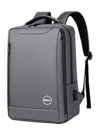 Рюкзак міський 2106-1 для ноутбука dell 15,6" з usb, сірий колір ( код: ibn045s1 )