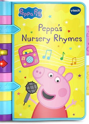 Vtech peppa pig peppa's nursery rhymes 80-551900 вітек книга свинки пепи пепа піг інтерактивна розвиваюча музи