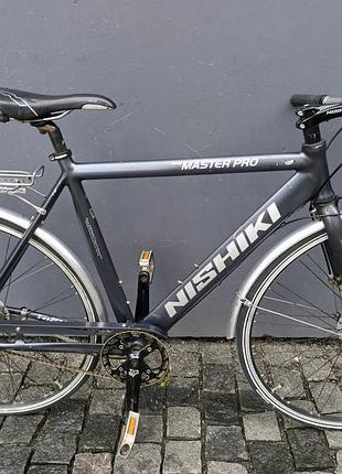 Велосипед nishiki 26" рама alu, nexus 8, графітовий б/у