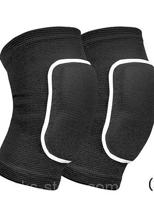 Наколенники для танцев и гимнастики черные (2шт) zelart bc-0835 (xs)
