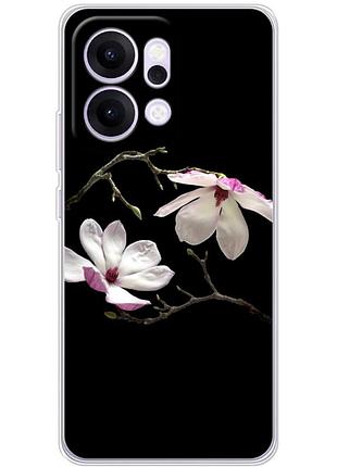 Чехол силиконовый с картинкой на oppo reno 14 (цветок, монголия)