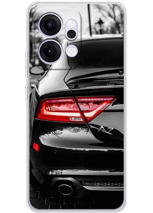 Чехол силиконовый с картинкой на oppo reno 14 (машина, audi a7)