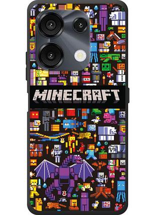 Чехол силиконовый с картинкой на umidigi g9 (майнкрафт, minecraft)