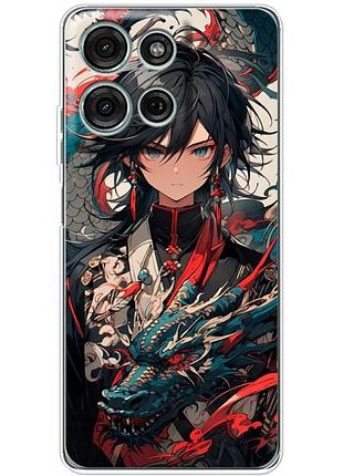 Чохол силіконовий з картинкою на motorola g56 (аніме, anime)