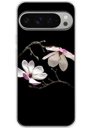 Чохол силіконовий з картинкою на google pixel 10 pro xl (квітка, манголія)