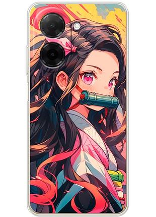 Чохол силіконовий з картинкою на xiaomi poco c71 (аніме, anime)