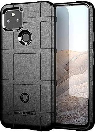 Противоударный чехол rugged shield для google pixel 5a черный