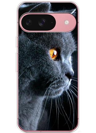 Чехол силиконовый с картинкой на google pixel 10 pro (британский кот)