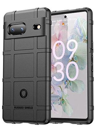 Противоударный чехол rugged shield для google pixel 6a черный