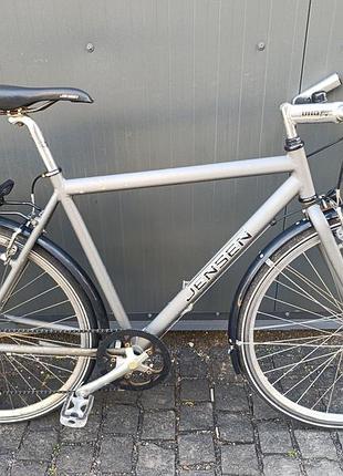 Велосипед jensen 28" рама alu, 8 швидкостей, сірий б/у