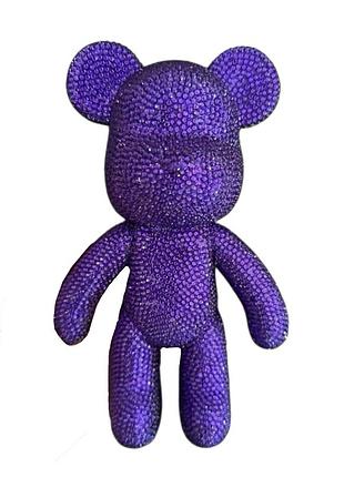 Алмазная мозаика colorart мишка фигурка 5d фиолетовый 33см